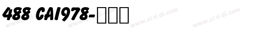 488 CAI978字体转换